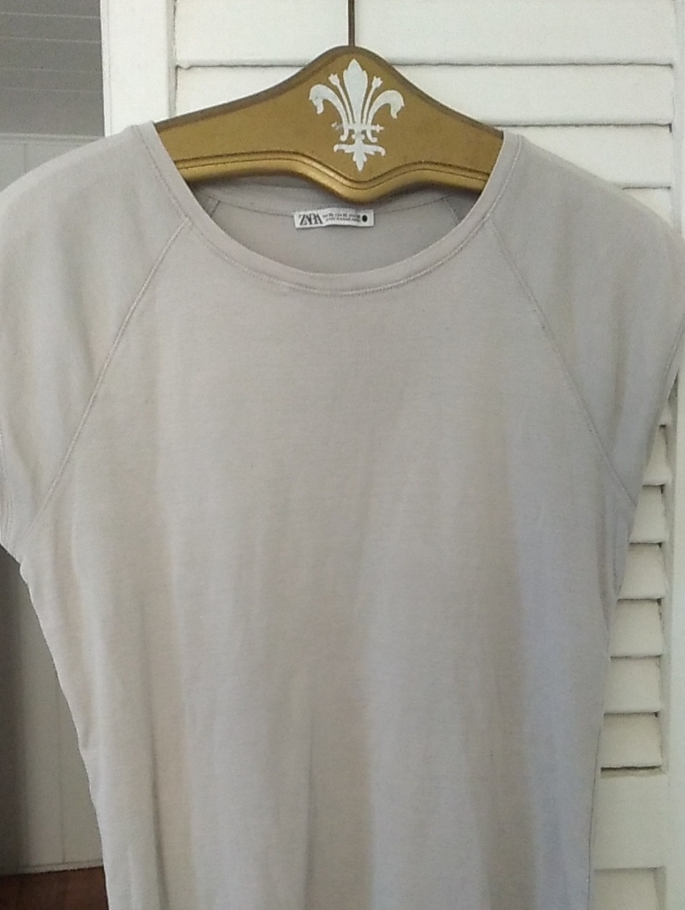 Zara Cap Sleeve Crewneck Tee XL